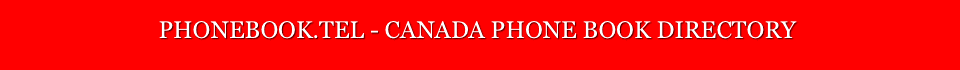CANADA PHONE DIRECTORY INFORMATION