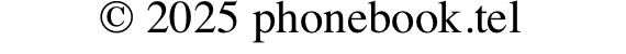 © 2025 phonebook.tel