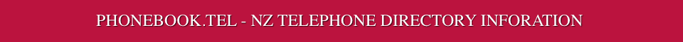  NZ TELEPHONE DIRECTORY